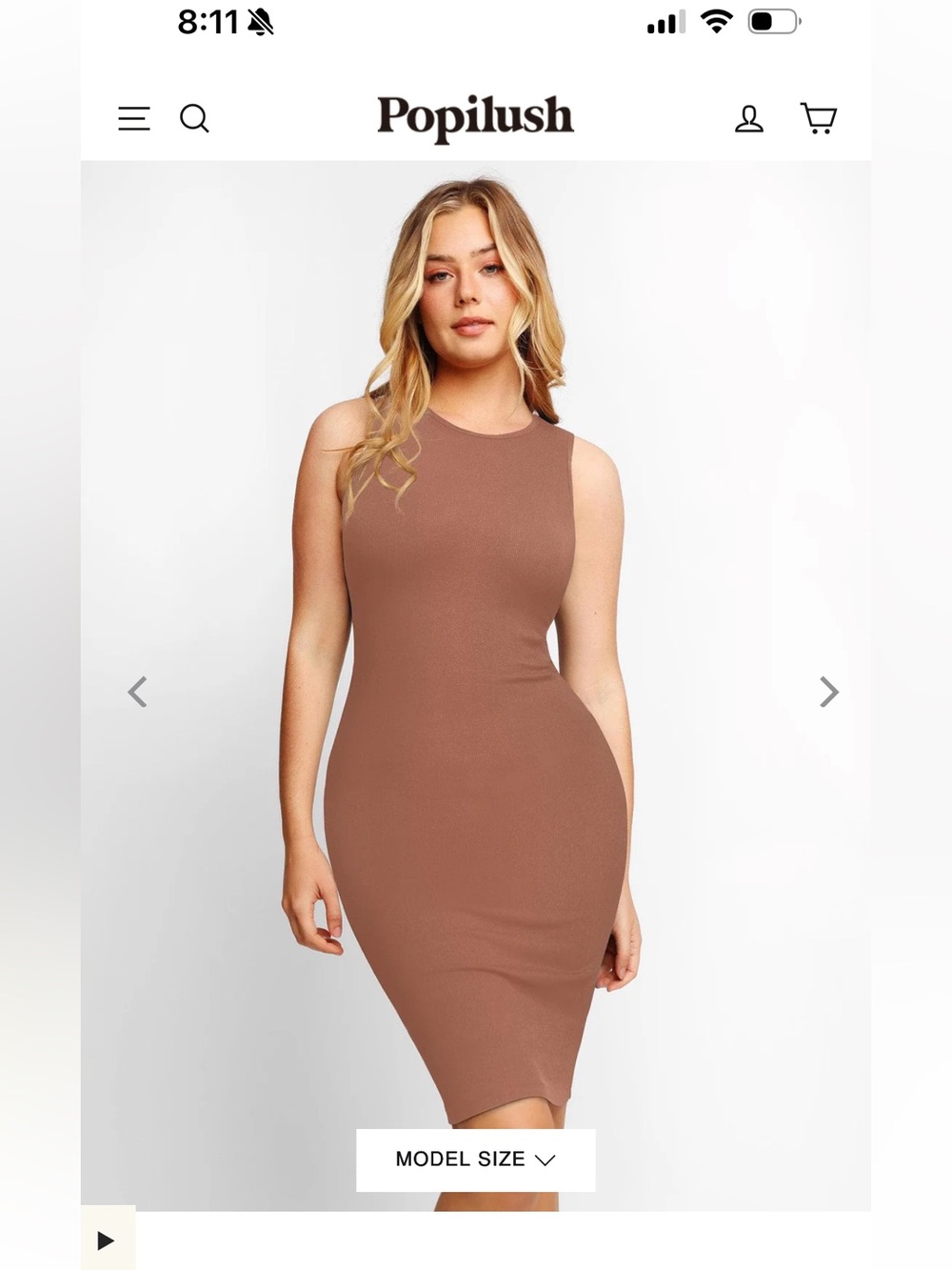 Popilush Shapewear Bodycon Dress